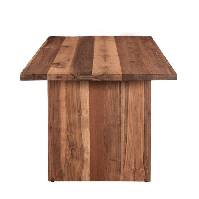 Madrid 80'' Brown Reclaimed Teak Wood Dining Table