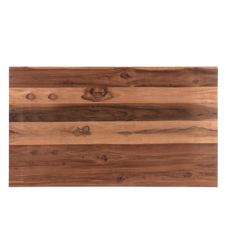 Madrid 80'' Brown Reclaimed Teak Wood Dining Table