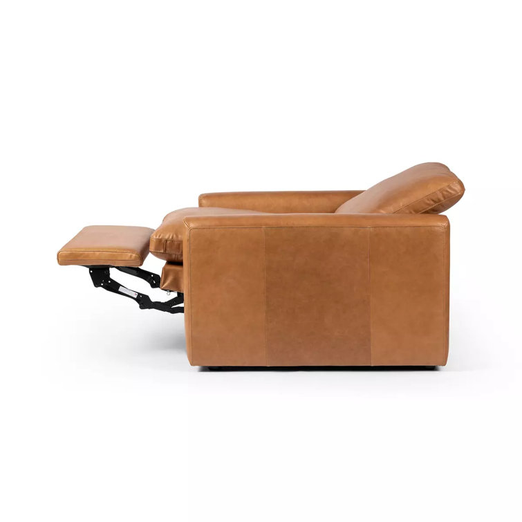 Sonoma Butterscotch Genuine Leather 2-Position Recliner Accent Chair