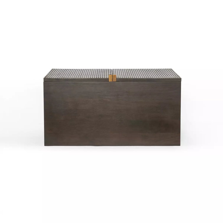 Vintage Brown Solid Wood Bar Cabinet with Iron Knobs