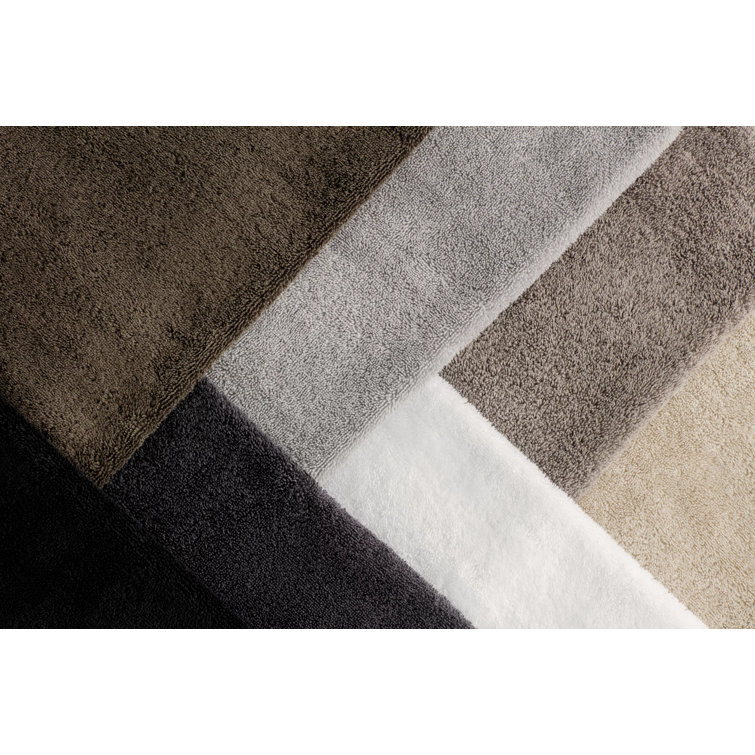 Riva Organic Light Gray 100% Cotton Terry Bath Towel