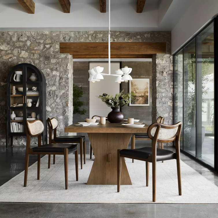 Matte Black Iron 8-Light Chandelier with Plaster Finish