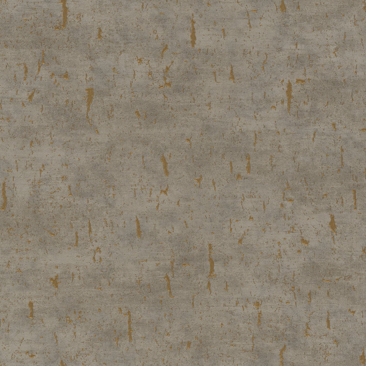 Gold and Brown Textured Cork Effect Wallpaper Roll