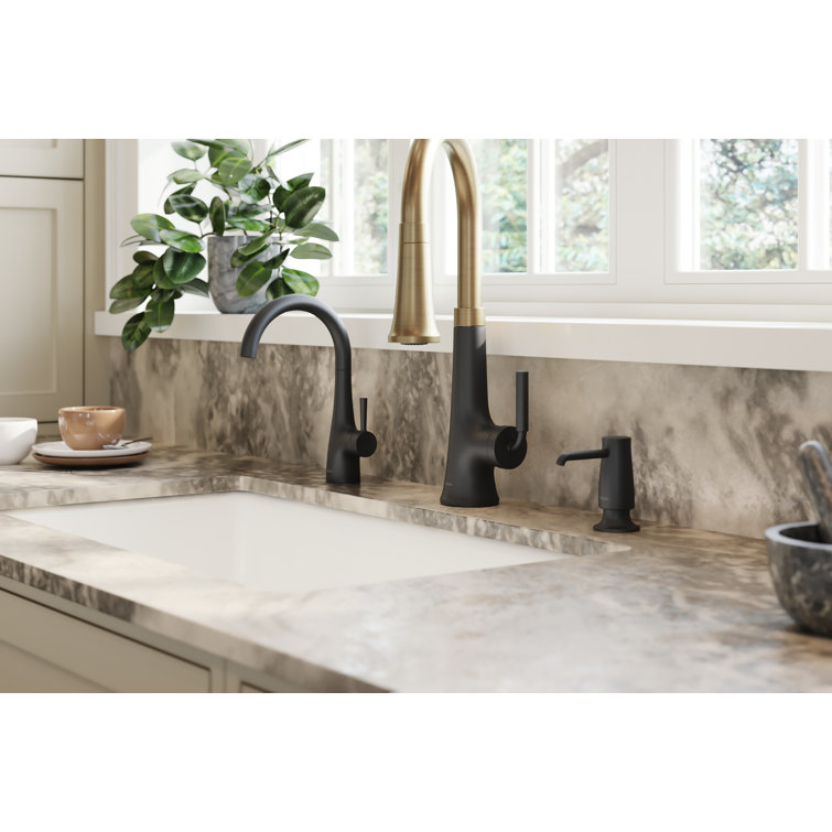 Polished Chrome Transitional Deck Mounted Soap Dispenser