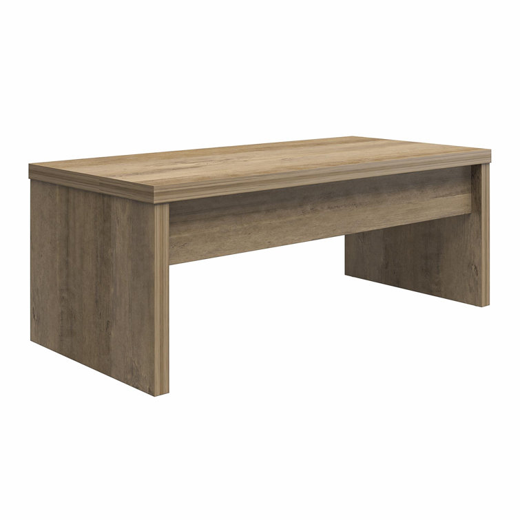 Rustic Oak Rectangular Lift-Top Coffee Table