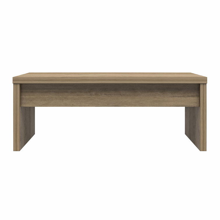 Rustic Oak Rectangular Lift-Top Coffee Table