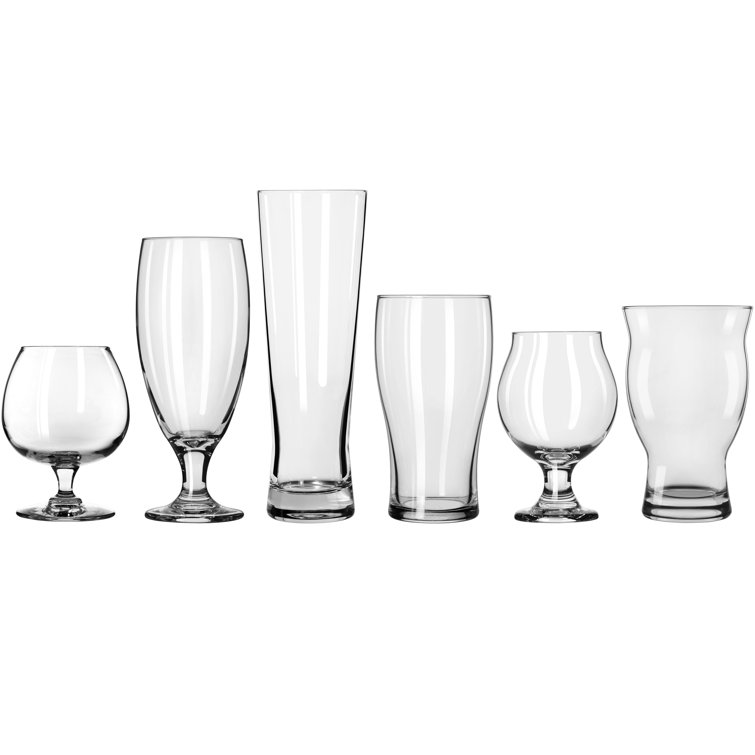 Libbey Assorted Clear Glass Beer Tasting Set, 6-Piece