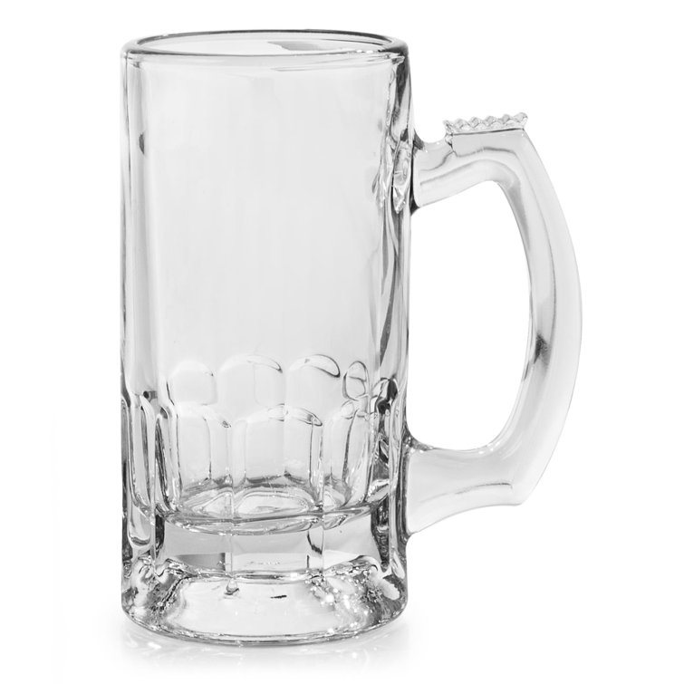 Libbey Classic 12.68-Ounce Clear Glass Beer Mugs, Set of 4