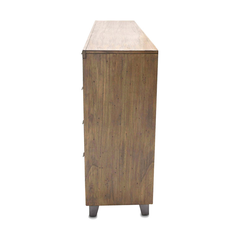 Del Mar Sound Transitional 8-Drawer Boardwalk Brown Dresser with Mirror