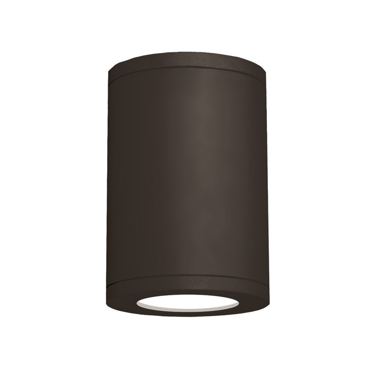 Tube Architectural 7" Bronze Aluminum LED Flush Mount - Energy Star