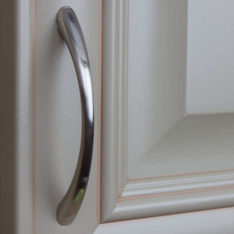 Brushed Nickel 3.75'' Arch Cabinet Pull with Mounting Hardware