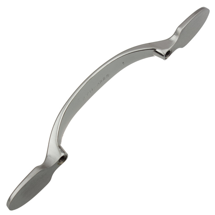 Brushed Nickel 9" Arch Cabinet Pull with Mounting Hardware