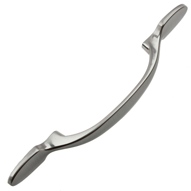 Brushed Nickel 9" Arch Cabinet Pull with Mounting Hardware