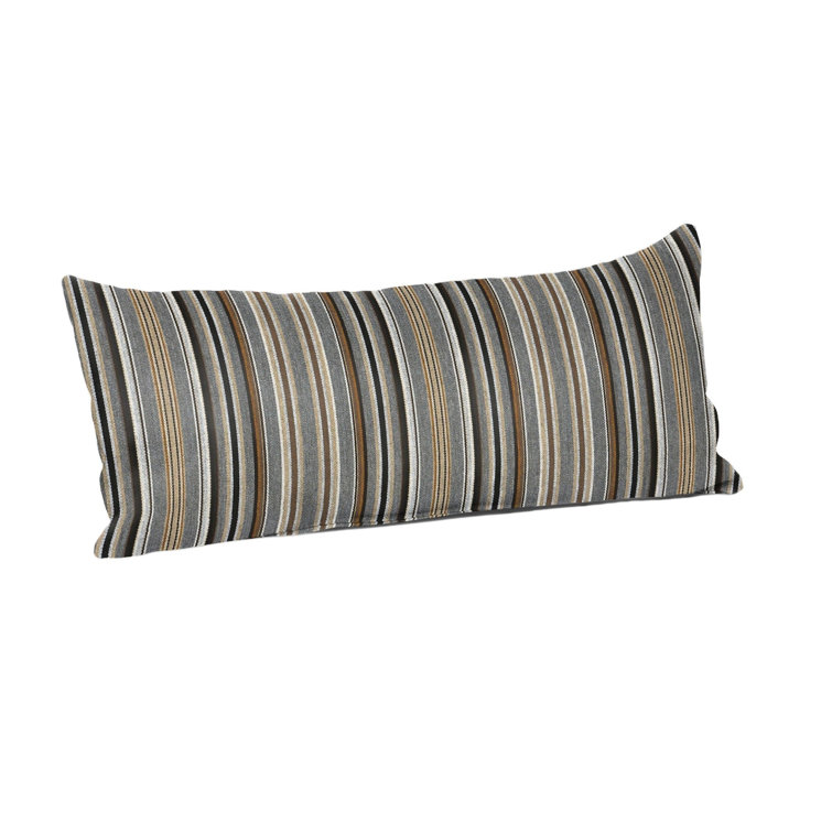 Sunbrella Carousel Confetti Striped 22" Lumbar Pillow