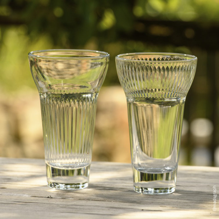 Calanques 7.74oz Clear Glass Hurricane Cocktail Set