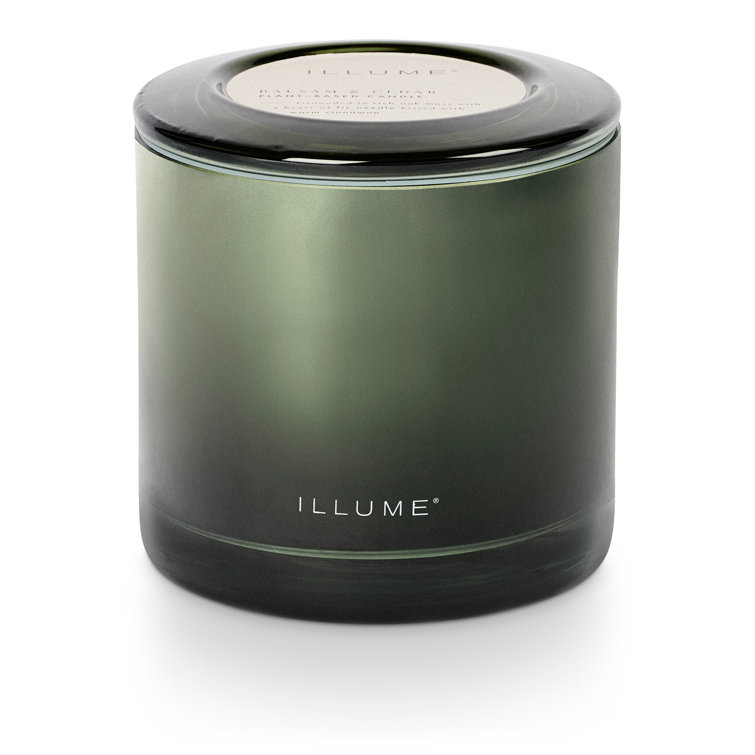 Green Ombre Glass Soy Christmas Scented Candle