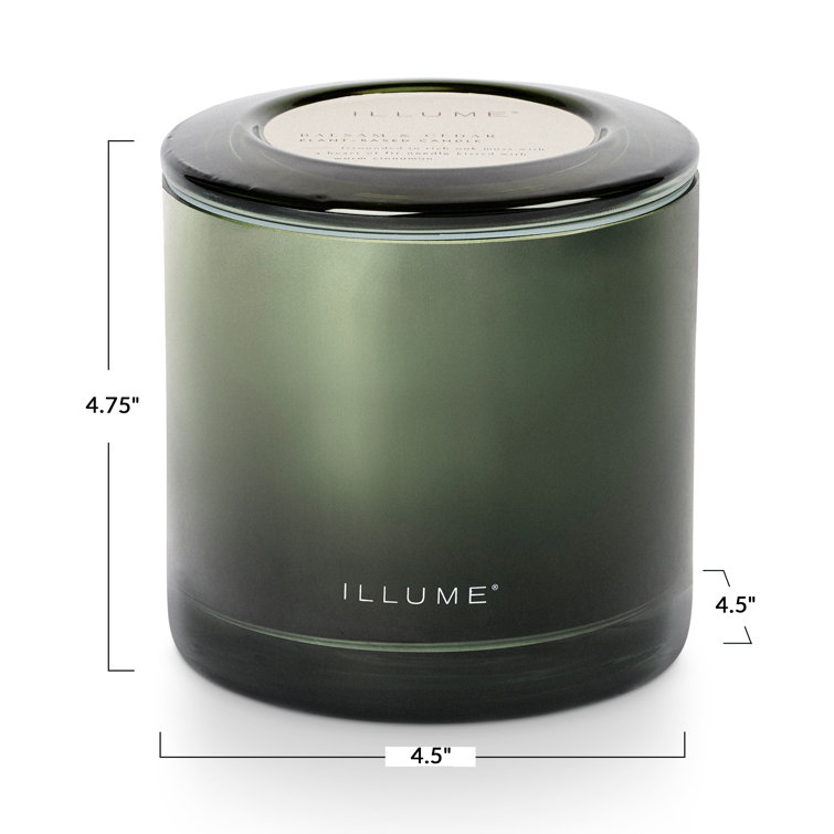 Green Ombre Glass Soy Christmas Scented Candle