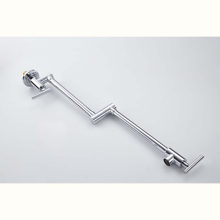 Chrome Wall Mount Folding Kitchen Pot Filler Faucet