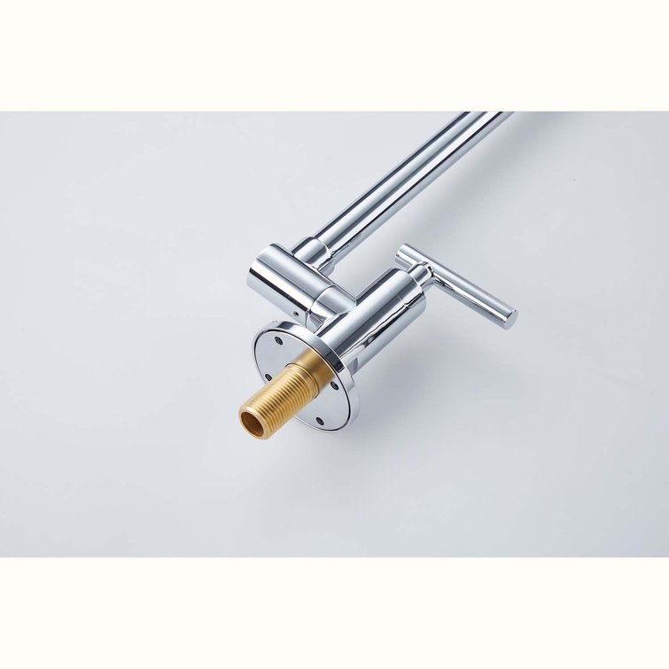 Chrome Wall Mount Folding Kitchen Pot Filler Faucet