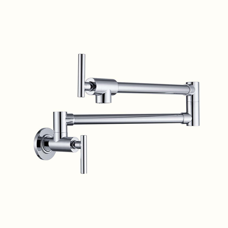Chrome Wall Mount Folding Kitchen Pot Filler Faucet