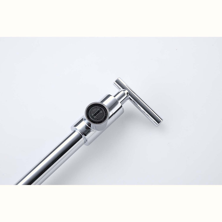 Chrome Wall Mount Folding Kitchen Pot Filler Faucet