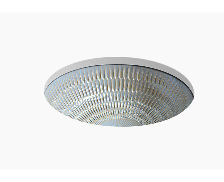 Derring Oval Undermount Ceramic Bathroom Sink, 19" Bluestone Rutile