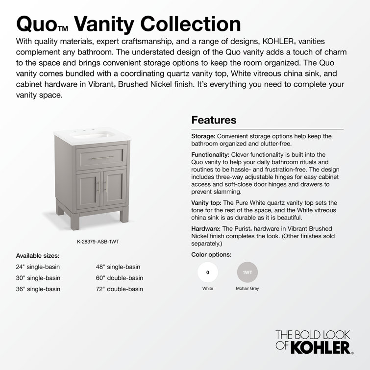 White Double Freestanding Bathroom Vanity with Quartz Top