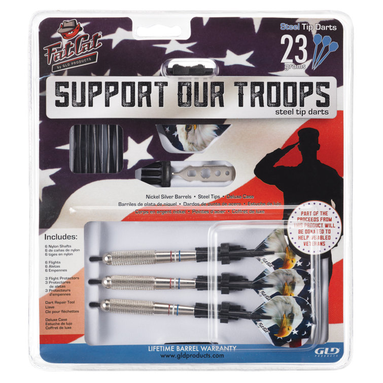 Fat Cat Fat Cat Support Our Troops Dart (Set of 3)