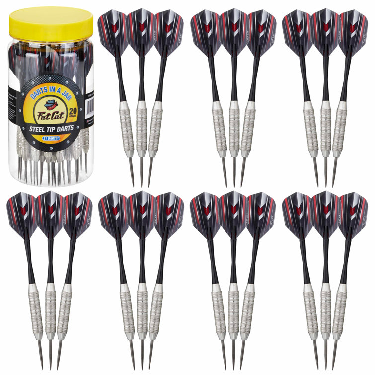 Fat Cat Fat Cat Darts in a Jar Steel Tip Dart (Set of 21)