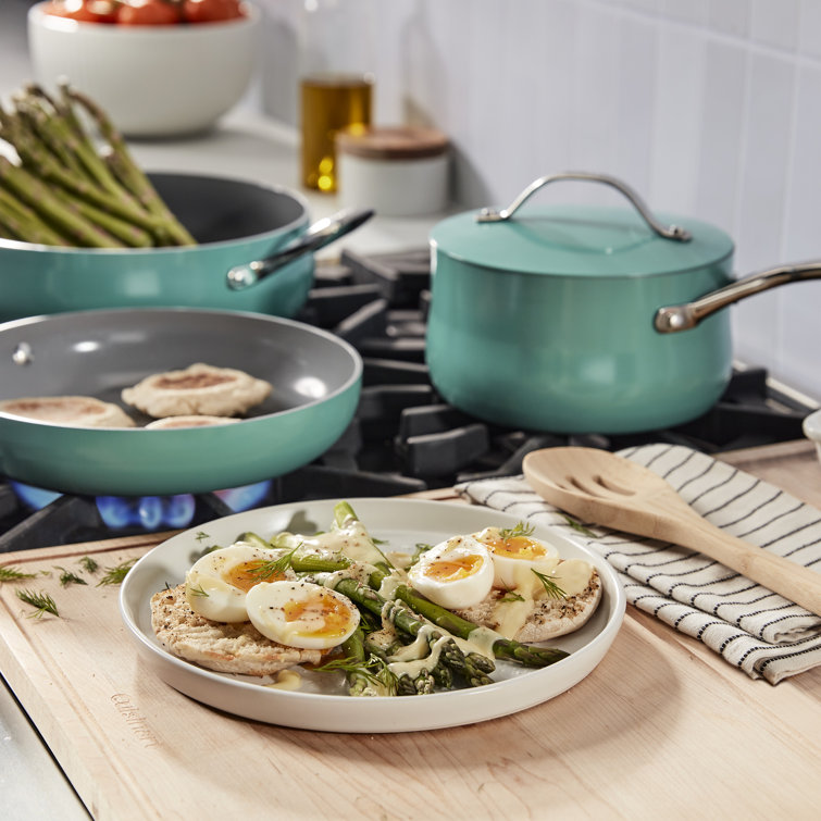 Cuisinart 12-Piece Turquoise Enamel Nonstick Cookware Set