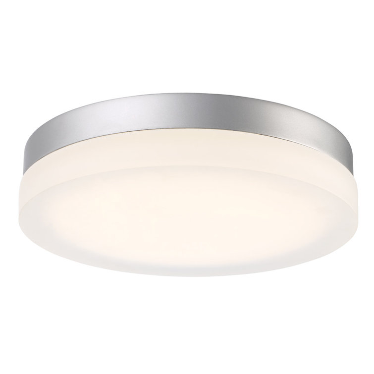 Titanium Glass LED Flush Mount Light