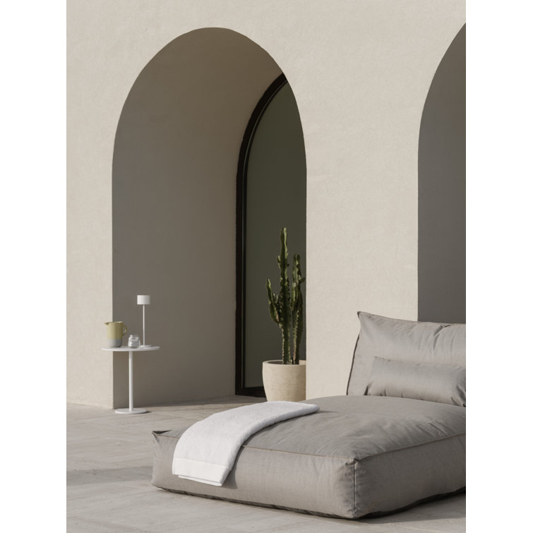 Farol Lacquered Grey Aluminum Outdoor Touch Lamp