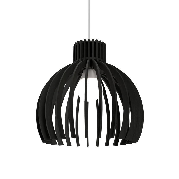 Matte Black Contemporary Mini Pendant Light