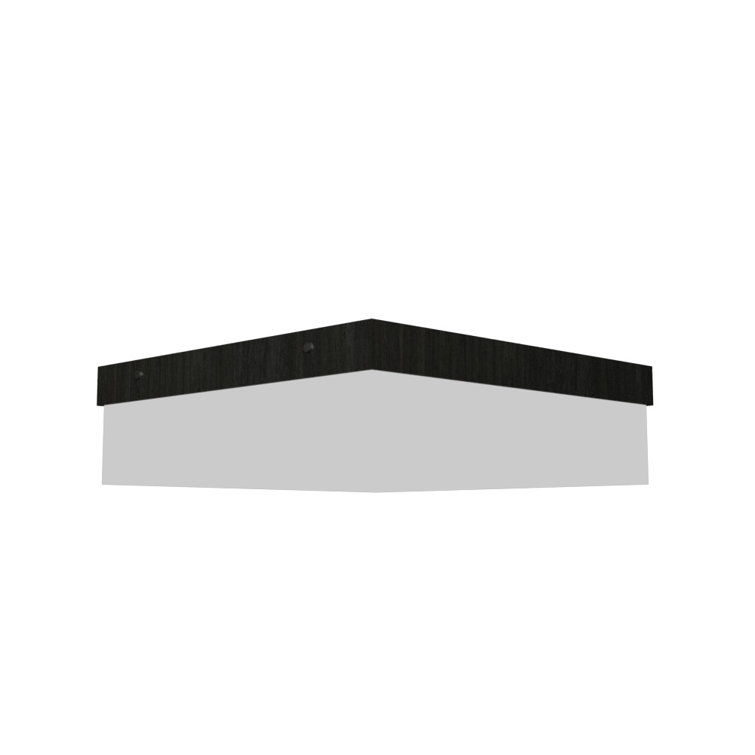 Matte Black Contemporary LED Flush Mount Ceiling Light