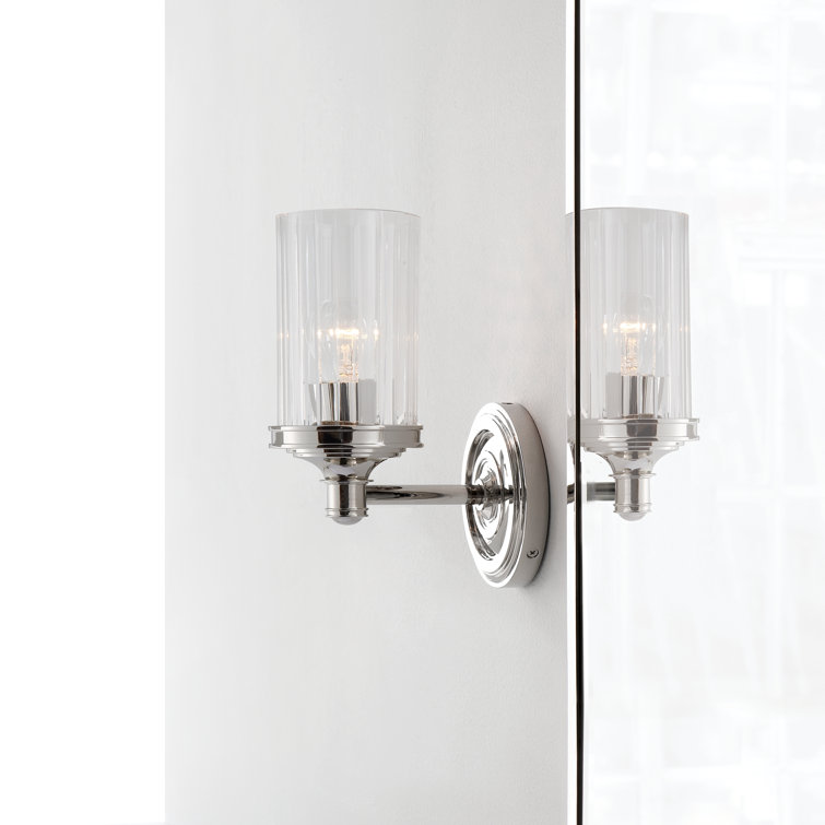 Ava Sleek Prismatic Bronze 9.25" Dimmable Wall Sconce