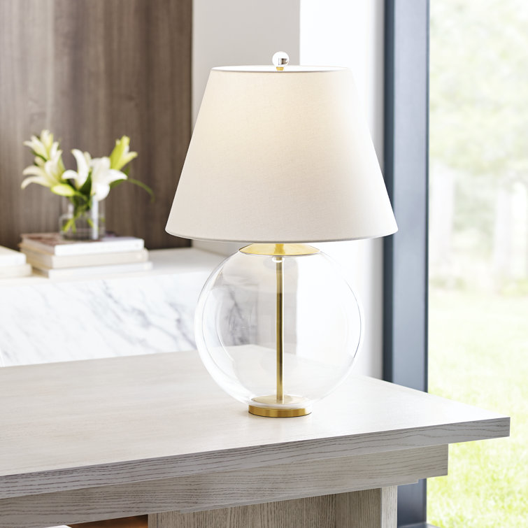 Edison 24.5'' Burnished Silver Leaf Outdoor Table Lamp