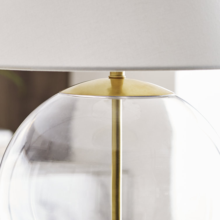 Edison 24.5'' Clear Glass Outdoor Sphere Table Lamp