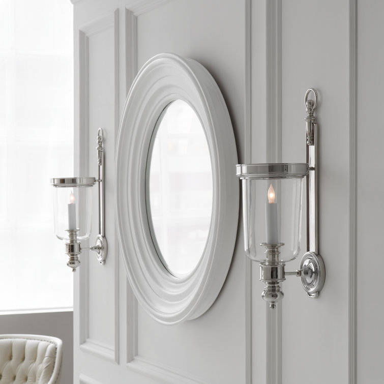 Polished Nickel Jelly Jar Dimmable Wall Sconce