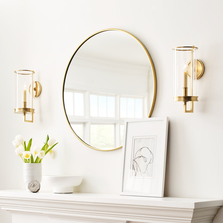Layton Chrome and White Dimmable Wall Sconce