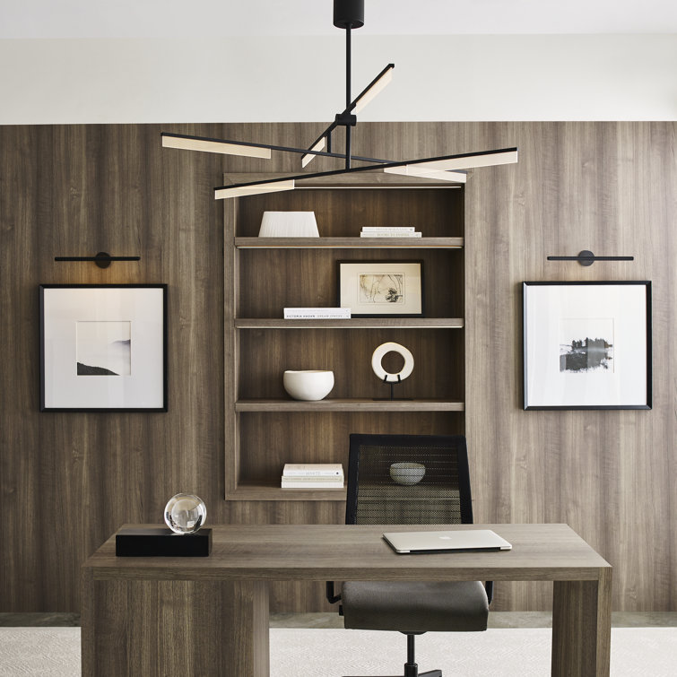 Nightshade Black Sputnik 3-Light LED Chandelier with Dimmable Feature