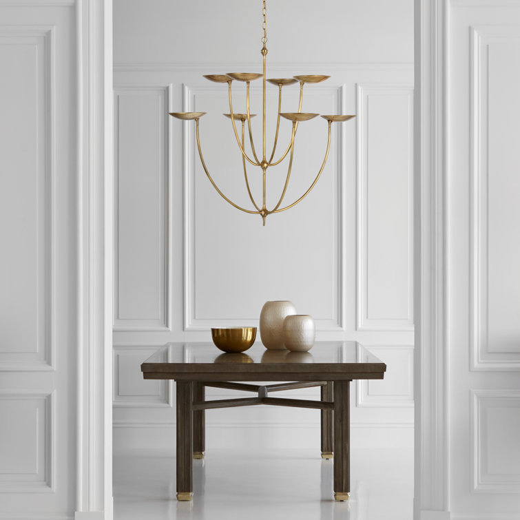 Keira Polished Nickel 8-Light LED Chandelier