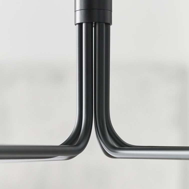 Carson Sleek Midnight Black Modern LED Chandelier
