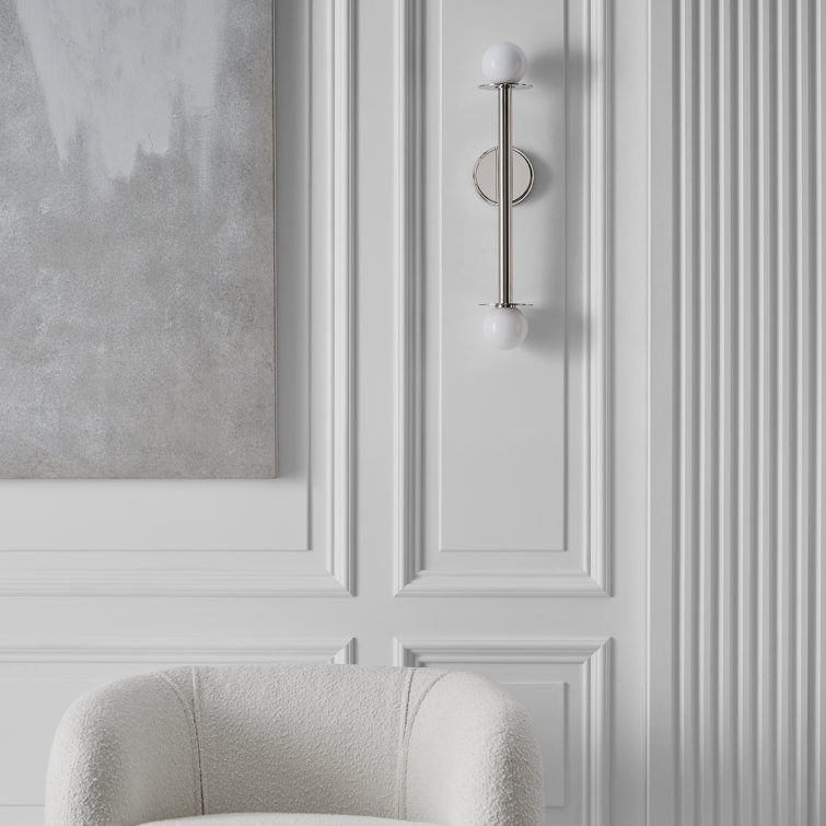 Midnight Black Dimmable Double Wall Sconce, Direct Wired