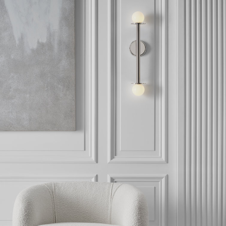 Midnight Black Dimmable Double Wall Sconce, Direct Wired