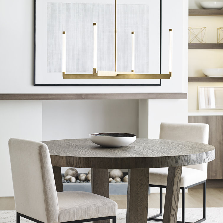 Phobos Sculptural LED Chandelier in Natural Brass, 36" Diameter