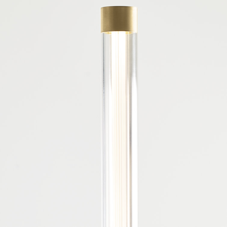 Phobos Sculptural LED Chandelier in Natural Brass, 36" Diameter