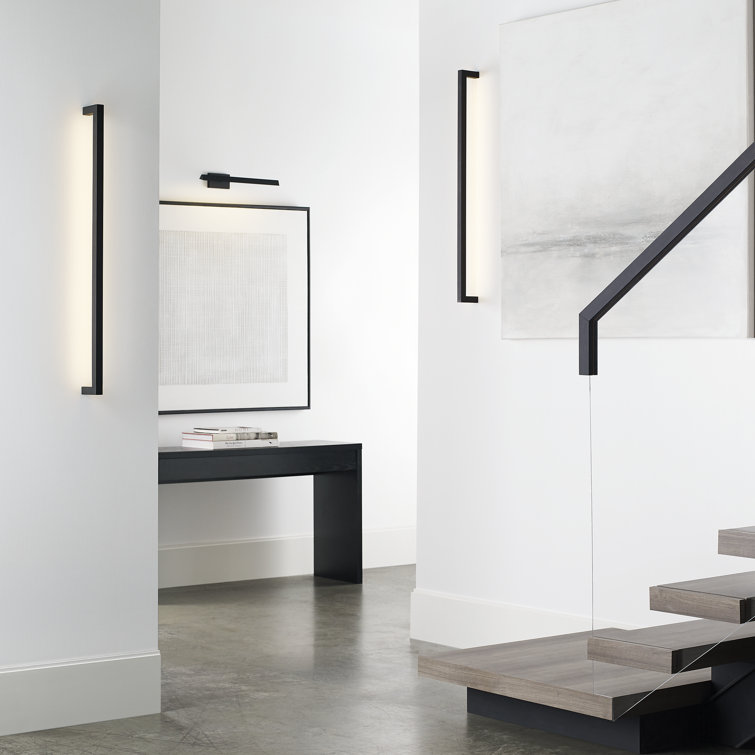 Stagger LED Dimmable Wall Sconce in Nightshade Black