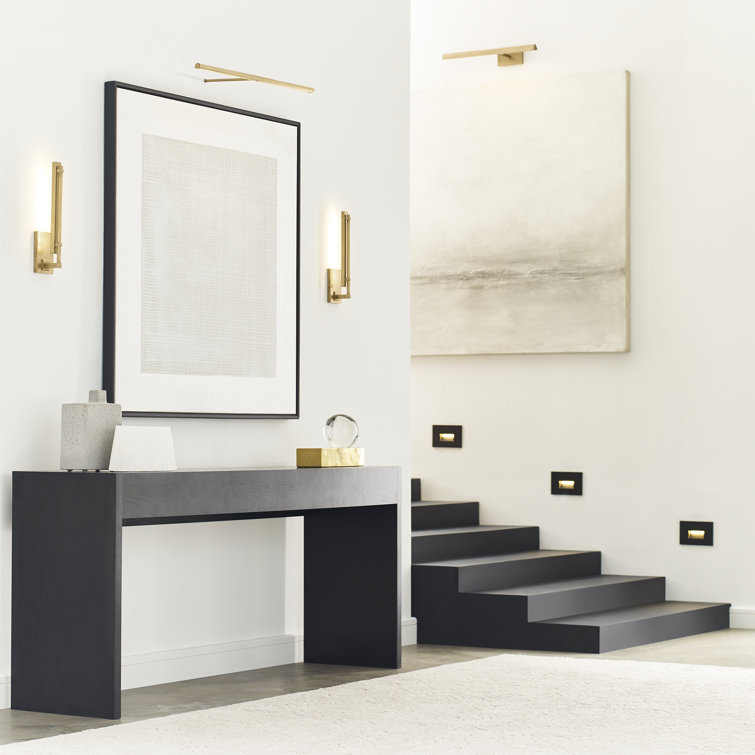 Natural Brass Dimmable Outdoor LED Wall Sconce