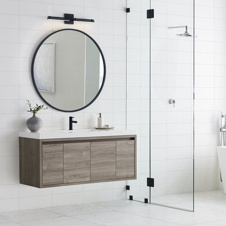 Polished Nickel Dimmable LED Vanity Bath Light