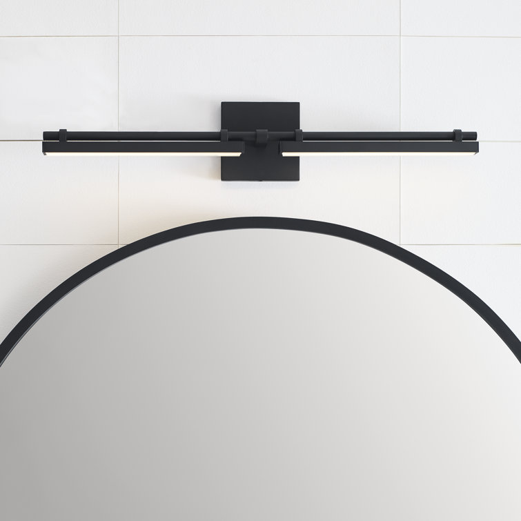 Nightshade Black Dimmable Outdoor LED Bath Bar Light